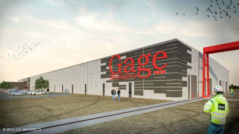 Rendering of the new Gage Brothers Plant Siox Falls SD