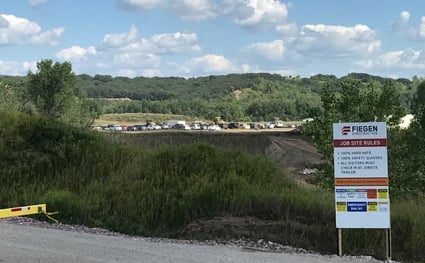 Construction site of the new $40 million Gage Brothers project