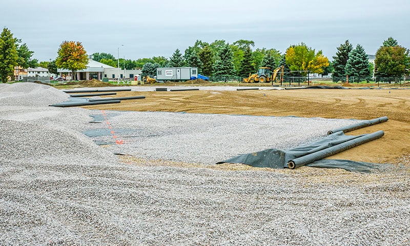 USD Dakota Dome Practice Fields | Fiegen Construction | Sioux Falls